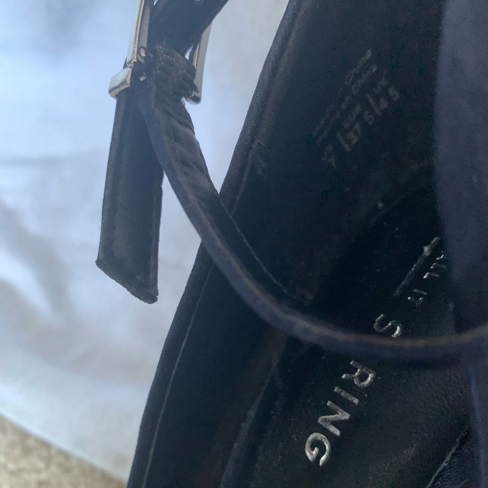 Call It Spring Blue Satin Camo Pattern Stilettos - Picture 4 of 5